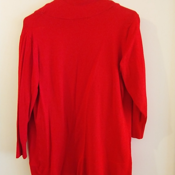 LAST CHANCE: Red Shrug Sweater - Picture 3 of 6